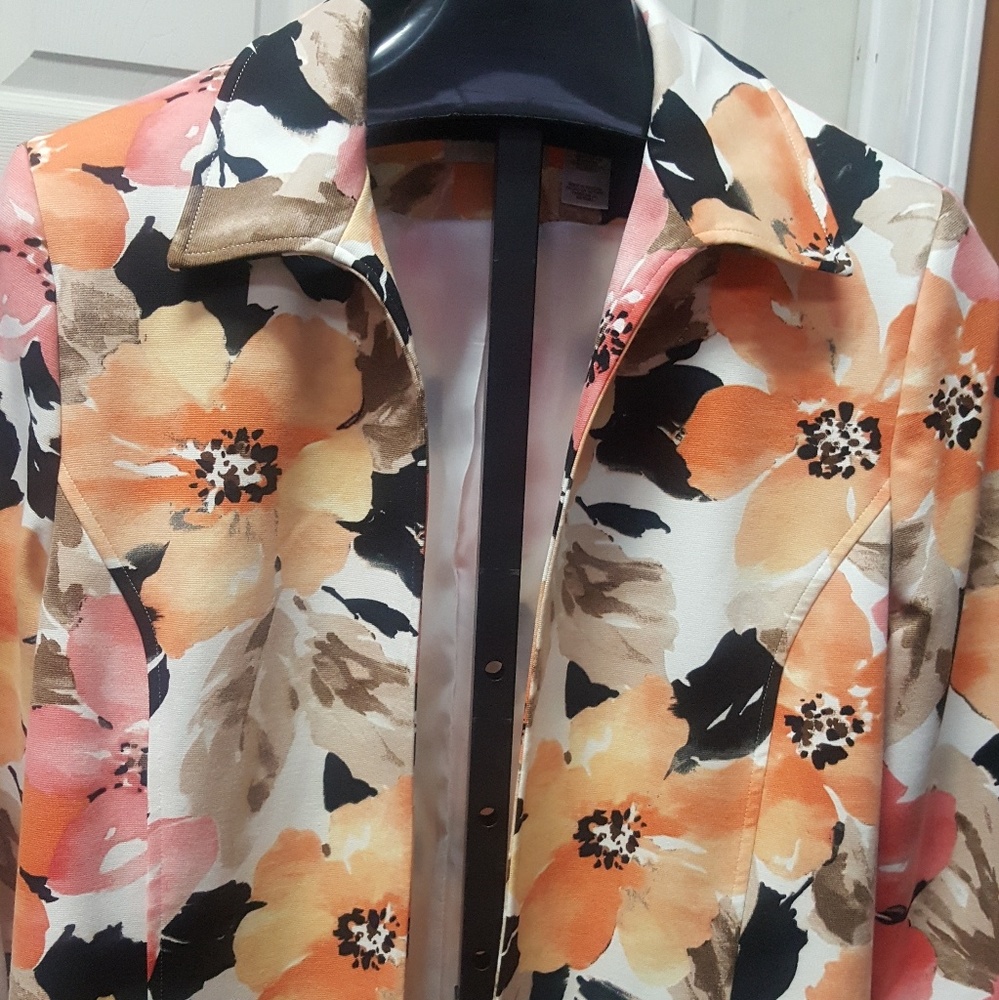 Alfred Dunne Multicolor Open Front Jacket - image 1